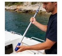 Telescoping Boat Pole with Hook, Sturdy & Lightweight Push Pole for Dock Accessories, Fishing Boat Telescoping Hook, Scratch-Resistant