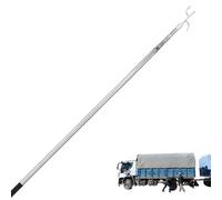 Telescoping Cargo Grabber - 4.92ft Reach Retriever Tool, Heavy Duty Bed Cargo Collection Hooks | Stainless Steel Truck Telescopic Pole with 2 Hooks, Expandable Reach Tool for Cargo Loading