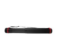 Telescoping Drafting Tube Thick with Strap for Posters and Artwork | PVC Build, Black Finish, Spiral Opening and Secure Closure, for Archive Storage and Transport