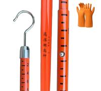 Telescoping Height Measuring Gauge for Telecom Tower Live Power Line Surveying