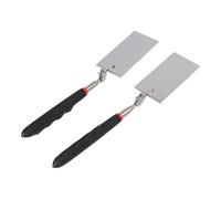 Telescoping Inspection Mirror, 2-Pack Stainless Steel Mechanic Mirror with 360° Rotating Head and Retractable Handle, for Automotive Repair and Hard-to-Reach Areas