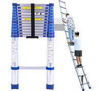 Telescoping Ladder 8m/ 7m/ 6m/ 5m/ 4m/ 3m/ 2m/ 1m Tall, Extendable Telescopic Ladders for Home Attic & Outdoor Building, 330LB Capacity (Color : Blue, Size : 1.8m/5.9ft)