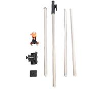 Telescoping Level Pole 4.2M Aluminium Alloy, Adjustable Support Rod, 5 Sections - Durable Construction, Anti Slip Ends, for Surveying and Engineering