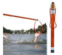 Telescoping Life Saving Pole 14.8-21.3ft, Fiberglass Water Rescue Pole Load 264.5lbs, Lightweight Pool Safety with Night Luminous & Reflective Design