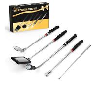 Telescoping Magnetic Pickup Tool Set 5PCS, Christmas Gifts for Stocking Stuffers Him Boyfriend Men Dad Husband,Anniversary Gifts Ideas, White Elephant Birthday Present for Men, Home Gadgets Mens Tool