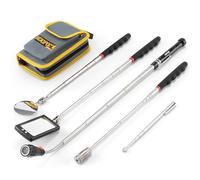 Telescoping Magnetic Pickup Tool Set, Inspection Mirror Telescoping, LED Flashlight, Cool Gadgets for Men, Gifts for Dad, Husband, Kids, Boyfriend, Magnet Stick (Yellow)