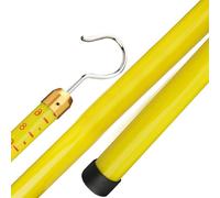 Telescoping Measuring Pole, Epoxy Insulated Height Measuring Stick for Live Power Lines and Construction, 15M (49.2FT) - Durable and Reliable