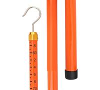 Telescoping Measuring Pole, Epoxy Insulated Height Measuring Stick for Live Power Lines and Construction, 15M (49.2FT) - Durable and Reliable