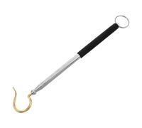 Telescoping Pickup Tool Extendable Retrieving Hook Rod 15 to 41.7 | Stainless Steel, Black Finish, Long Reach Retrieval, Portable Use for Garage and Outdoor Tasks