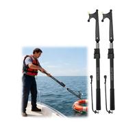 Telescoping Pole for Boating and Utility Tasks, Adjustable Length with Heavy-Duty Hook for Docking, Rescue, and Storage Access