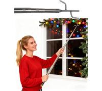 Telescoping Pole with Hook for Hanging Lights and Docking Rescue, Attic Pull Down Push Hook System Kit