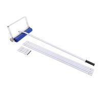 Telescoping Roof Snow Removal Tool with Slide Tarp and Wheels for Home and Commercial Use