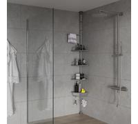 Telescoping Shelf 4 Racks Bathroom Shelf Corner Shower Shelf Tray Shelf