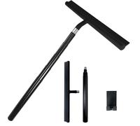 Telescoping Shower Wiper Silicones Scrubber for High Window Car Glass Expandable Long Handle Bathroom Cleaning Tool Extendable Bathroom Cleaner