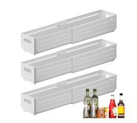 Telescoping Snack Storage Bins - 3-Piece Expandable Set, Smooth Sliding Structure, Lightweight & Sturdy, Easy Cleaning | Home Storage Organisation, Kitchen Drawers, Office Supplies, Kids Toys