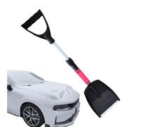 Telescoping Snow Shovel - Adjustable 28-34 Inch Portable Scoop, Space Saving Car Storage Tool with Comfortable Grip Design for Winter Clearing Tasks | Truck SUV Snowmobiles ATV Window Driveway Camping