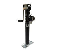 Telescoping Trailer Stabilizer Jacks, 5000 Lbs Side Wind RV Trailer Stabilizer Jack Pipe Mount Swivel Legs Black Fixed Loose Handle(Fixed handle)