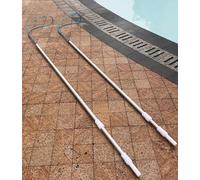 Telescoping Water Rescue Pole, Aluminum Swimming Saving Rod & Pool Safety Hook for Drowning and Struggling Swimmers