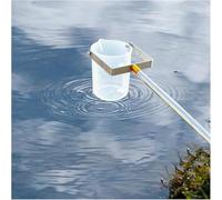 Telescoping Water Sample Collection Pole, 1000ml/500ml Dipper for Wastewater & River Sampling, 16.4ft Reach, Ideal for Factories & Water Outlets - Durable Plastic