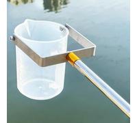 Telescoping Water Sampling Dipper long handle, Water Sample Collection Pole, 500ml 1000ml Pendulum Beaker Sampler, Sampling Rod with Scale and Beak(Plastic 1000ml,4m/13ft)