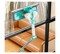 Telescoping Window Cleaning Tool with 3-Section Extension Pole, U Shaped Window Cleaner Kit, for Indoor & Outdoor Glass Cleaning
