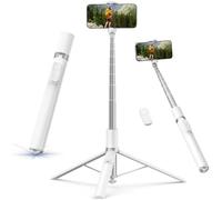 TELESIN 180cm Phone Tripod Stand, Gravity Auto-Open Selfie Stick Tripod | Extendable Phone Stand w/Magnetic Bluetooth Remote, 360° Adjustable Travel/Vlog Selfie Stick for iPhone/Android