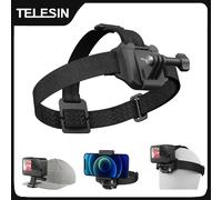 TELESIN 2 in 1 Head Strap Hat clip for Gopro hero 13 12 11 10 9 8 Accessories Head Belt Strap Mount For Insta 360 DJI OSMO Act