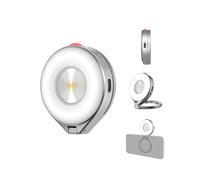 TELESIN 2-in-1 Magnetic Selfie/Flash Light for iPhone/Android, Silver