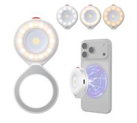 TELESIN 2-in-1 Phone Magnetic Selfie Light with Flash Light, MagSafe Compatible, CRI 85+, 5000 Lux Ring Light for iPhone/Android, LED Selfie Light with Flash Mode for Vlogging/Selfie/TikTok/Video