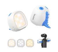TELESIN 2 Pack Mini Monster Magnetic Fill Light Kit for DJI Osmo Pocket 4 3 12H Battery Life & 3-Level Adjustable Brightness LED Light with Fill Light Bracket for Vlogging and Travel