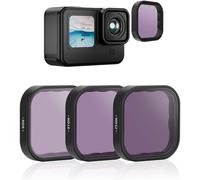 TELESIN 3 Pack GoPro ND Filter Kit for Hero 12/11/10/9 Black (ND8 ND16 ND32) - Essential Lens Protector