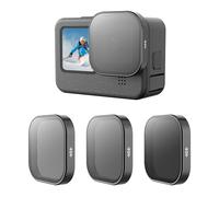 TELESIN 3-Pack ND Filter Lens ND8 ND16 ND32 Compatible for GoPro Hero 12 Hero 11 Hero 10 Hero 9 Black, Neutral Density Lens Filter Kit Lens Protector for Go Pro 12 11 10 9 Accessories