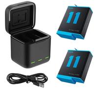 TELESIN 3-slot charger box for GoPro Hero 9 /10 /11 /12 + 2 batteries | ✅ Temporary price reduction