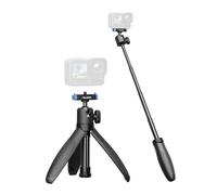 TELESIN 40cm/15.7'' Mini Selfie Stick Tripod Compatible with Gopro 13 Action Camera, Magnetic Quick Release Selfie Handle Grip,360° Adjustable Portable Extension Monopod for Shooting Video Accessories