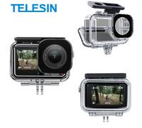 TELESIN 45M Waterproof Case For DJI OSMO Action 3 4 5pro Underwater Diving Housing Cover Action Camera Accessories