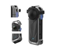 TELESIN Aluminum Alloy Protective Frame Case + Silicone Protective Len Case for Insta360 X5, with Cold Shoe Mount 1/4-inch Magnetic Quick-Release Mount for Insta 360 X5 Camera Accessories