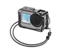 TELESIN Aluminum Alloy Protective Frame Case With Silicone Lens Cover for DJI Osmo Action 6 Camera, Quick-Release Metal Rabbit Cage Protective Frame Housing Sleeve with 1/4" Screw and Cold Shoe