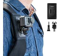 TELESIN Backpack Shoulder Strap Mount for GoPro Hero Series DJI Insta360 Action Camera Accessories, Strap Mount with Adjustable Shoulder Pads and J-Hooks, Strap Clip Holder Attachment