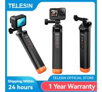 TELESIN Buoyancy Bar Selfie Stick Waterproof Selfie Stick With Hand Strap Wireless Remote Control For Gopro Hero 9 10 11 12 13