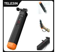 Telesin Bluetooth Floating Hand Grip for GoPro Hero 13, 12/11/10 Action Cameras, Underwater Hand Grip Selfie Pole With Built In Bluetooth Remote For GoPro Hero 13