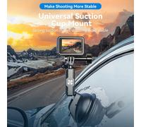 TELESIN Car Phone Action Camera Holder Suction Cup 360 Adjustable 1/4 Standard Adapter For GoPro Insta360 DJI Action Smart Phone