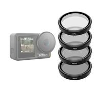 Telesin CPL+ND8/16/32 Lens Filter Kit 4-pack Osmo Action 3/4