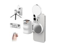 TELESIN Fun Shot Magnetic Phone Camera Grip + C03 Magnetic Selfie Light (White) Bundle Kit Compatible with iPhone & Android, Creator Kit for Selfies/Photography/TikTok/Zoom Calls/Video