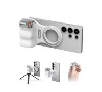 TELESIN Fun Shot Magnetic Phone Camera Grip for iPhone & Android with Detachable Wireless Shutter Remote, 1/4" Tripod Screw, Comfort Ergonomic Camera Grip Handle Holder