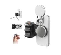TELESIN Fun Shot Magnetic Phone Grip (Black) + C03 Selfie Light Bundle Kit | Compatible with iPhone MagSafe & Android, Creator Kit for Selfies/Photography/TikTok/Zoom Calls/Video