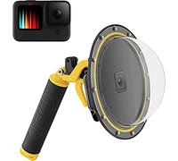 TELESIN GoPro Hero 11 Hero 10/9 Dome Port Waterproof Case with Floating Handle Compatible with GoPro Hero 11/10/9 Black with Trigger Gun and Underwater Recording for Hero 11/10/9