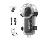 TELESIN Insta 360 X4 Invisible Dive Case, 50m/164ft Waterproof Case Protective Underwater Diving Housing Shell for Insta360 X4 with Bracket Accessories, All-round Underwater Shooting