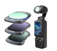 TELESIN Magnetic Filter Set Compatible with DJI OSMO Pocket 3 Creator Combo - Accessories with CPL Filter, ND16 and Black Diffusion 1/4, Magnetic Mount, Ultra Thin HD Optical Glass