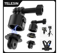 TELESIN Magnetic Quick-release adapter with 1/4 screw For Gopro Hero Insta 360 DJI OSMO Action Action camera accessories