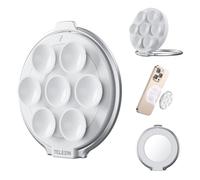 TELESIN Magnetic Suction Phone Holder, Silicone Suction Phone Mount Compatible with Magsafe, Magnetic Suction Cup Phone Holder with Vanity Mirror for Wall,Car,Selfies,Gym, Magnetic Mount for Phones